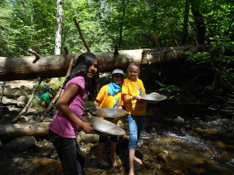 gold panning on humbug creek with FIELDGUIDES